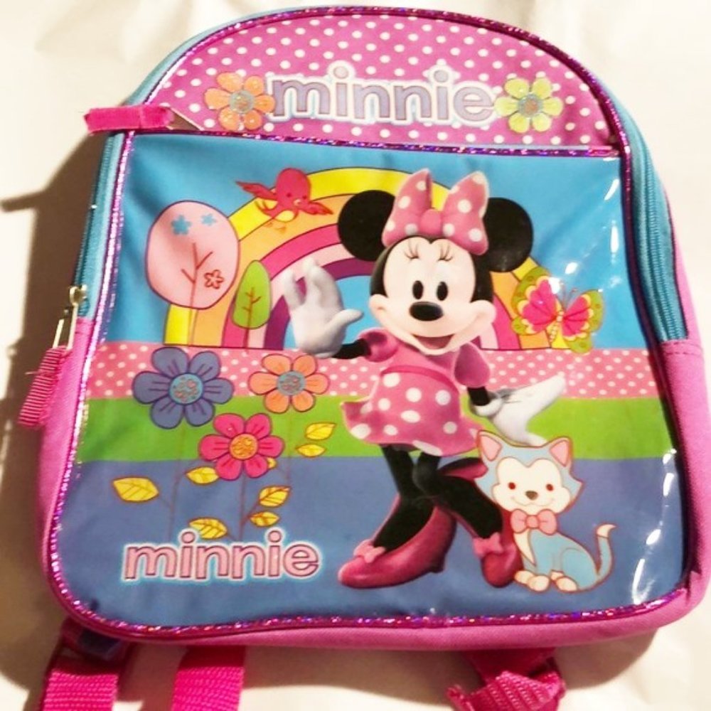 Backpack Minnie Mouse Disney 12" x  10" new